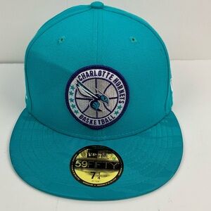 New Era 59 fifty NBA Charlotte Hornets Basketball team fitted hat size 7 1/4